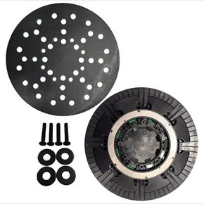 PECA 2 PRATO BASE NAUBER ROTO-9X + INTERFACE 9" + KIT FIXADORES V2